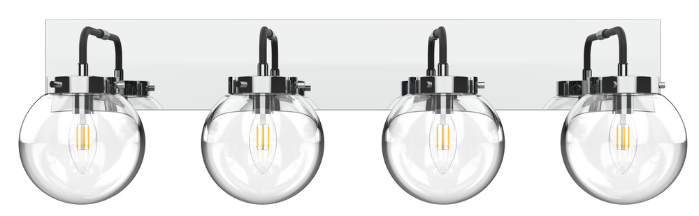 Bianca Vanity Wall Chrome/Black