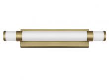 Vinci Lighting Inc. VL1824-C3-BS-WH - Vanity Wall Satin Brass