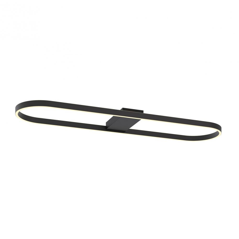 Glo 48&#39;&#39; Linear Semi-Flush LED 40W 120V BK