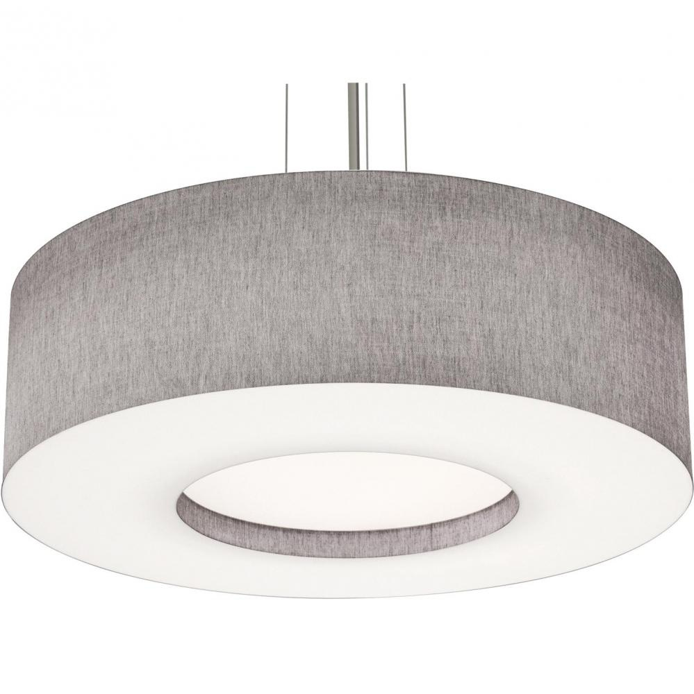 Montclair 30&#39;&#39; LED Pendant,120-277V,5 CCT,BK w/ GY