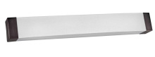 AFX Lighting, Inc. (Canada) ALV490540LAJD2KB - Algiers 49'' LED Vanity - Oakley Bronze Finish - Linen Acrylic Shade