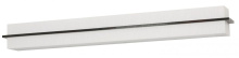 AFX Lighting, Inc. (Canada) APV510540LAJD2ES-LW - Apex - Vanity Light Fixture - 4 Ft. - Espresso Finish - Linen White Wood/Acrylic Shade