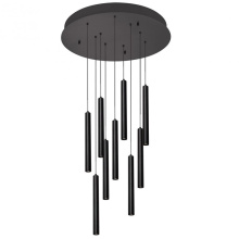 AFX Lighting, Inc. (Canada) ELIP01L30UDBKRND9 - Eli Nine Pendant 81W 120-277V BK