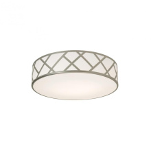 AFX Lighting, Inc. (Canada) HVNF17MBSN - Haven 17'' Med Base Flush Mount - SN w/ WH
