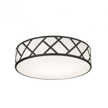 AFX Lighting, Inc. (Canada) HVNF21MBBK - Haven 21'' Med Base Flush Mount - BK w/ WH