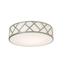 AFX Lighting, Inc. (Canada) HVNF21MBSN - Haven 21'' Med Base Flush Mount - SN w/ WH