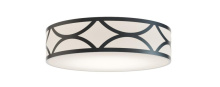 AFX Lighting, Inc. (Canada) LAKF20MBBK - Lake 3 Light 20'' Flush Mount, 120V, BK