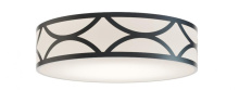 AFX Lighting, Inc. (Canada) LAKF24LAJUDBK-MS - Lake 24'' LED Flush Mount, 42W, 120-277V, BK w/MS