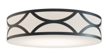 AFX Lighting, Inc. (Canada) LAKF30MBBK - Lake 4 Light 30'' Flush Mount, 120V, BK