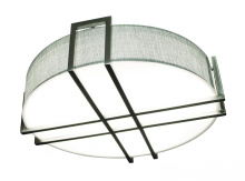AFX Lighting, Inc. (Canada) LBTF2032LAJUDSNGY - Lambert - LED 20'' - Flush Mount - Satin Nickel Finish - White Acrylic Shade