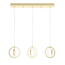 AFX Lighting, Inc. (Canada) LCKP09L30D1SBLNR3 - Lock 3 Light Linear Pendant MB 120V,SB