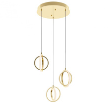AFX Lighting, Inc. (Canada) LCKP09L30D1SBRND3 - Lock 3 Light Round Pendant MB 120V,SB