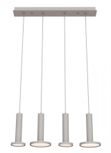 AFX Lighting, Inc. (Canada) LNAP99L30D1WHLNR4 - Luna 4 Light LED Linear Pendant,120V,3000K,White