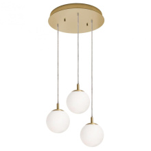 AFX Lighting, Inc. (Canada) LRTP07MBSBRND3 - Loretto 3 Light Round Pendant MB 120V,SB
