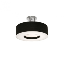 AFX Lighting, Inc. (Canada) MCF1524MB-BKSF - Montclair 15'' Med Base Semi-Flush - SN w/ BK