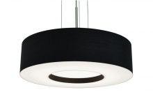 AFX Lighting, Inc. (Canada) MCP1932LAJUDSN-BK - Montclair 19'' LED Pendant - Satin Nickel Finish - Black Shade