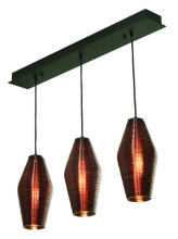 AFX Lighting, Inc. (Canada) MLAP13CPLNR3 - Mila 3 Light Linear Pendant,120V,Black