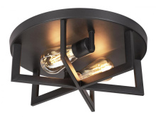 AFX Lighting, Inc. (Canada) RIRF14MBBK - RIVERS FLUSHMOUNT MEDIUM BASE 120V