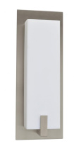 AFX Lighting, Inc. (Canada) SNS041007LAJUDSN - Sinclair 10'' LED Sconce - Satin Nickel Finish - White Acrylic Shade