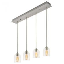 AFX Lighting, Inc. (Canada) WMMP06MBSNLNR4 - William 4 Light Linear Pendant MB 120V,SN