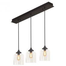 AFX Lighting, Inc. (Canada) WMMP08MBBKLNR3 - William 3 Light Linear Pendant MB 120V,BK