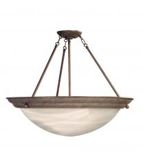 AFX Lighting, Inc. (Canada) H7313RBSCT - Three Light Oil Rubbed Bronze White Swirl Glass Up Pendant