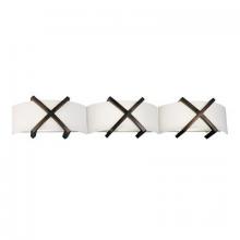 AFX Lighting, Inc. (Canada) REV318RBSCT - Three Light Oil Rubbed Bronze White Glass Glass Vanity