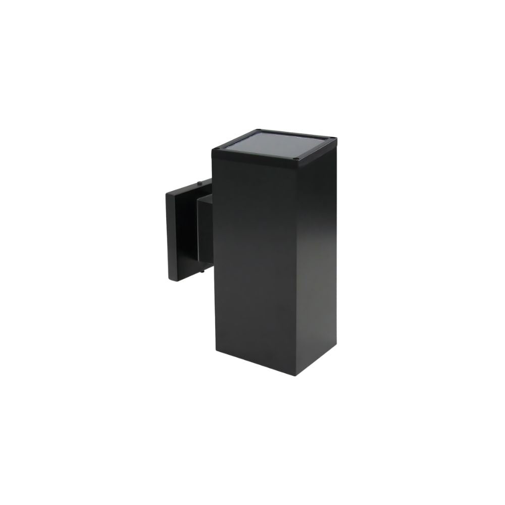 Avista Cylinder Outdoor Wall Sconce Black -Square 9&#34;