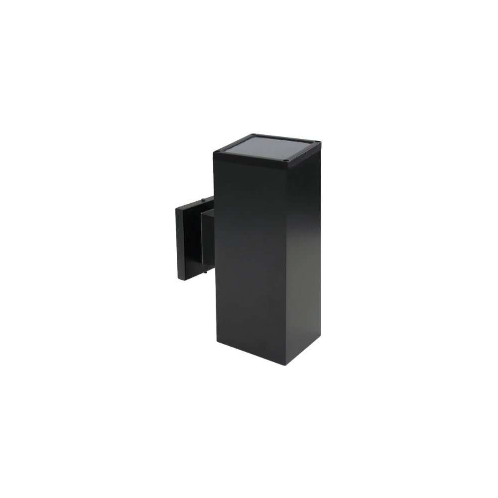 Avista Cylinder Outdoor Wall Sconce Black -Square 10&#34;