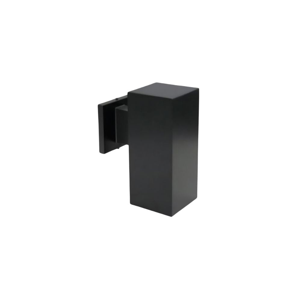 Avista Cylinder Outdoor Wall Sconce 1-Light Black -Square 10&#34;