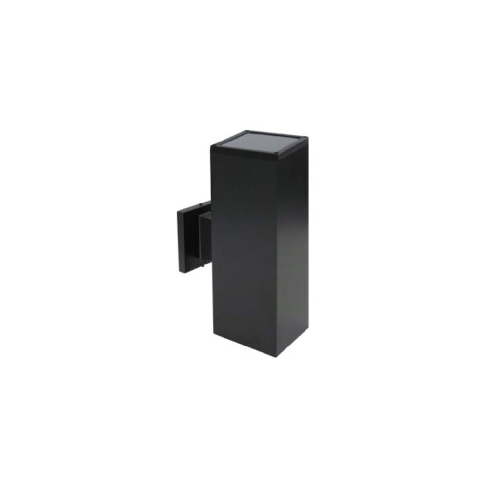Avista Cylinder Outdoor Wall Sconce Black -Square 14&#34;