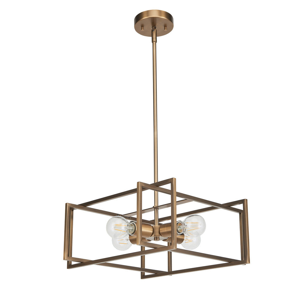 Avista Korson 16&#34; 4-Light Antique Brass Pendant