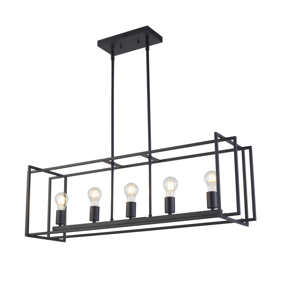 Avista Korson 39&#34; Linear Black Pendant