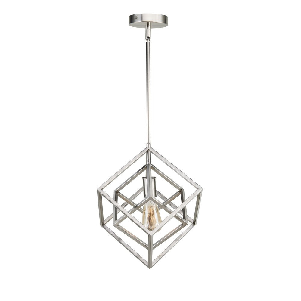 Avista Geometric 12&#34; Pendant Brushed Nickel