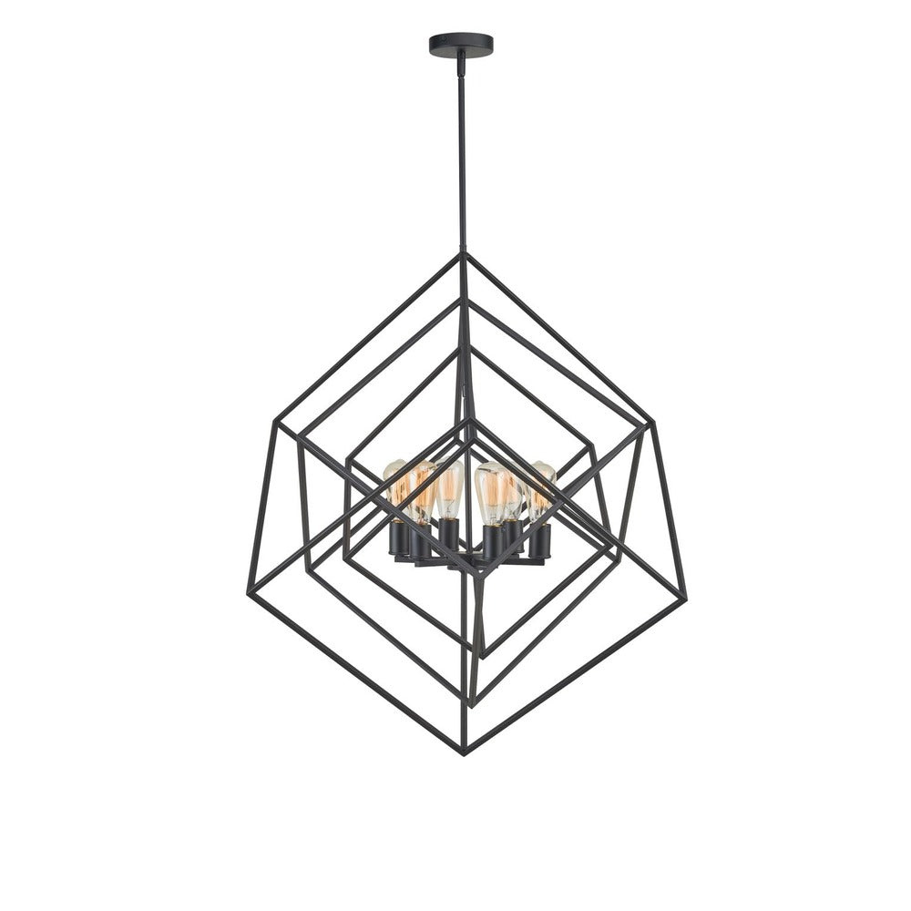 Avista Geometric 30&#34; Chandelier Black