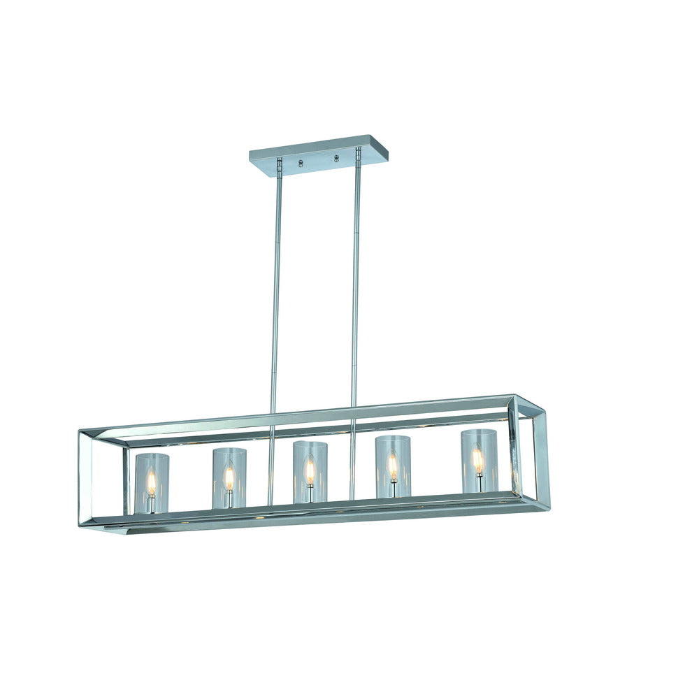 Avista Metro 41&#34; Linear Chandelier Chrome