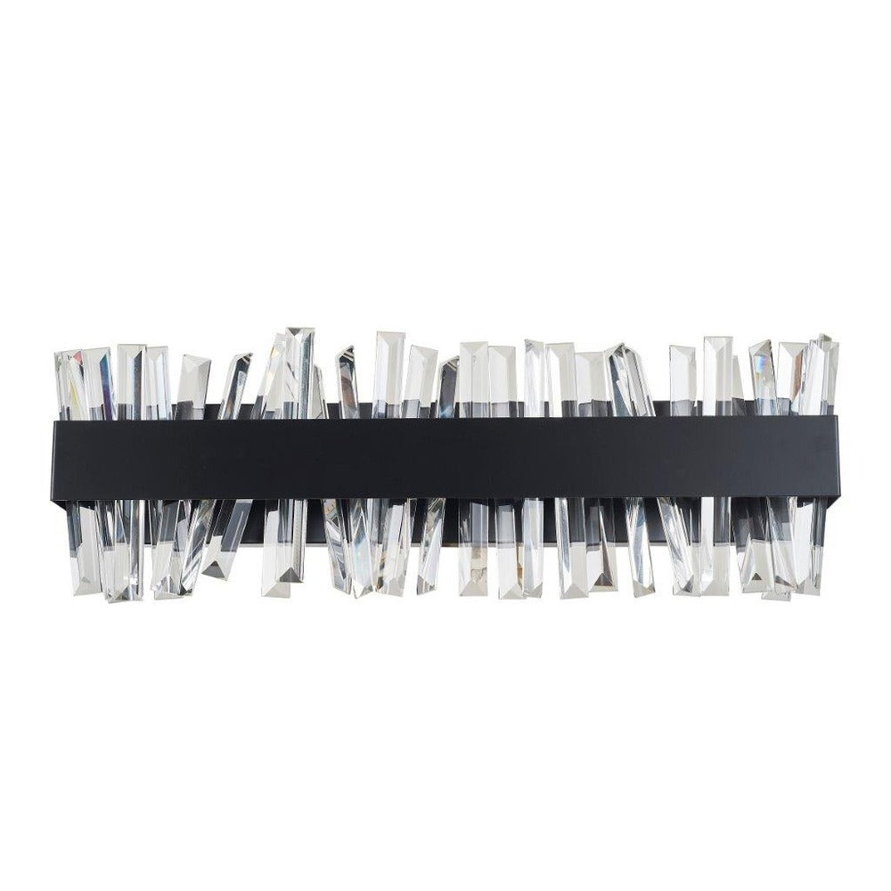 Avista Geo Vanity Wall Light 23&#34; Black -LED