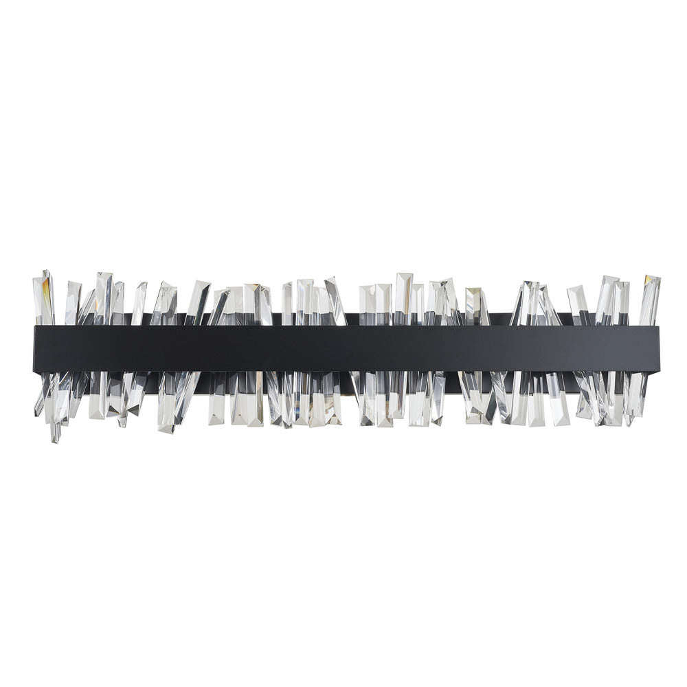 Avista Geo Vanity Wall Light 32&#34; Black -LED