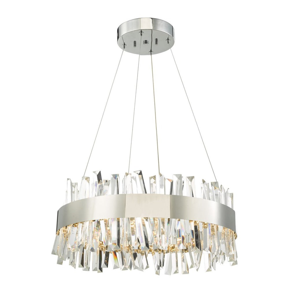 Avista Geo Chandelier 20&#34; Chrome-LED