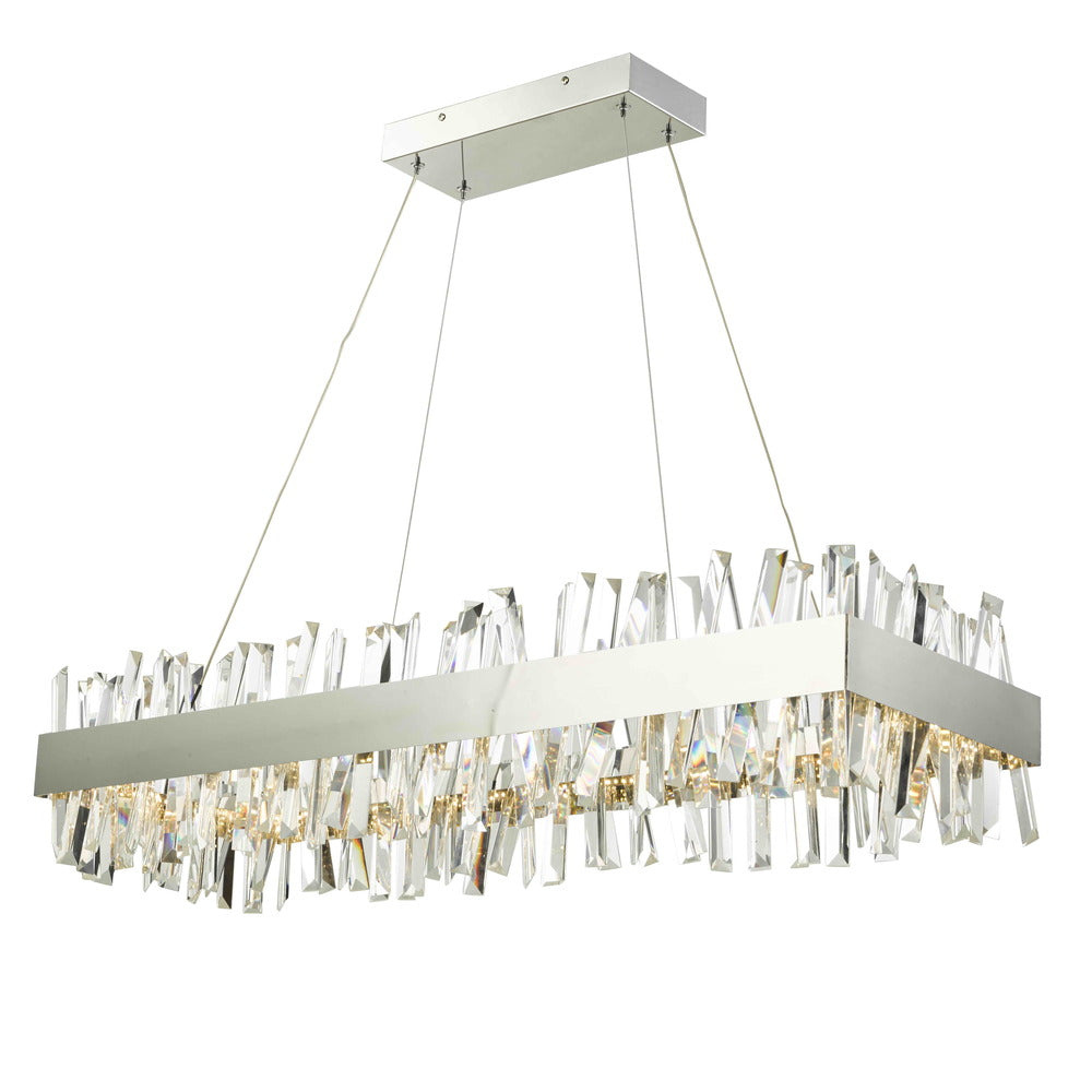 Avista Geo Chandelier 36&#34; Chrome- LED