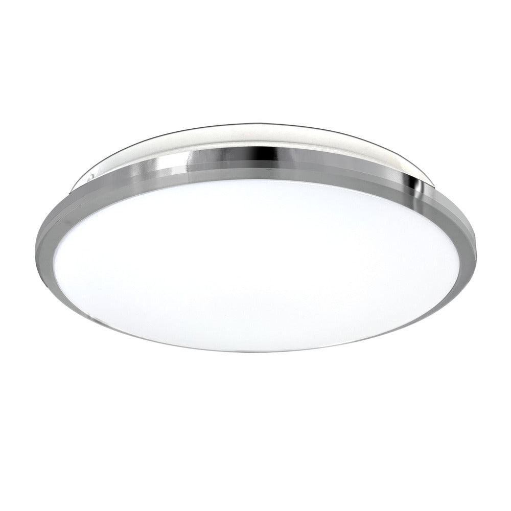 Avista Slim Flush Mount 11&#34; Chrome -LED