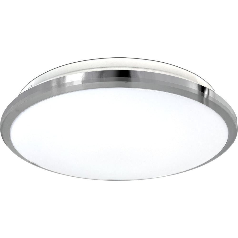 Avista Slim Flush Mount 13&#34; Chrome -LED