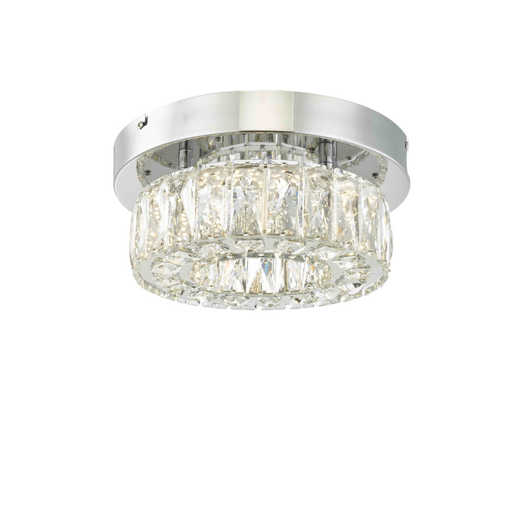 Avista Gem Flush Mount 12&#34; Circle Chrome -LED