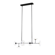 Avista Lighting Inc A1897BK - Avista Helix Linear Chandelier 6-Light Black -LED