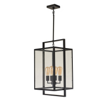 Avista Lighting Inc A5054BK - Avista Parkside 26" 4-Light Black Pendent