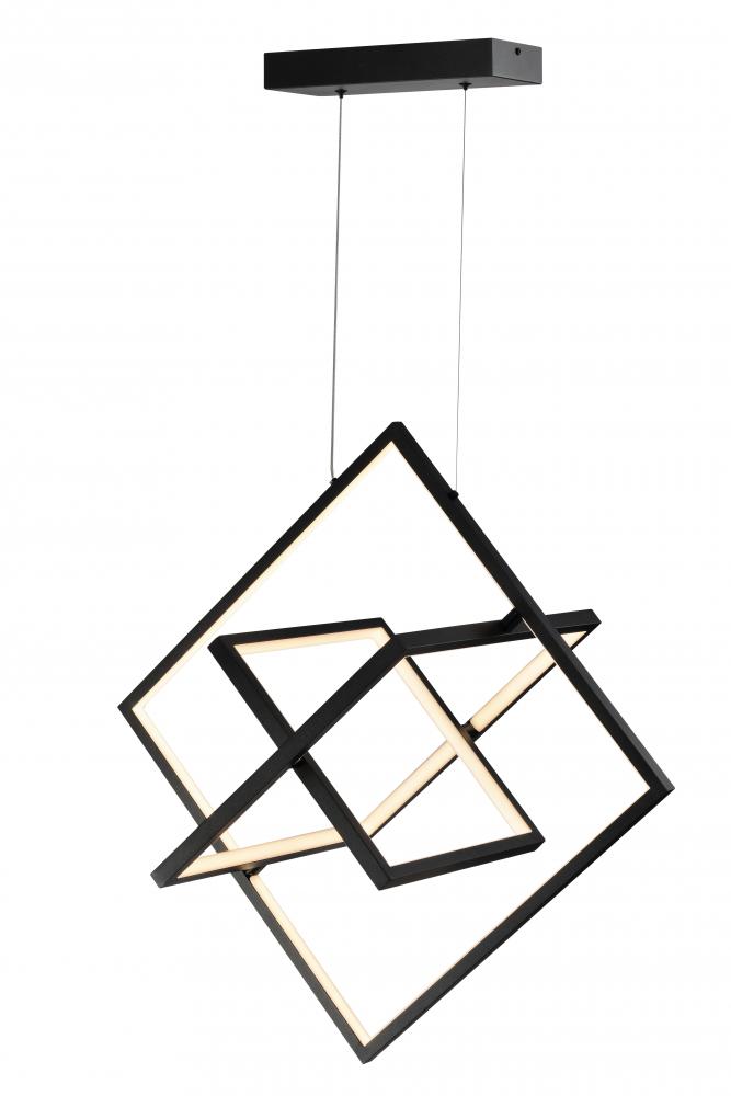 19&#34; 45W LED Pendant, initial lumen, 2800lm in black, Available till stock last