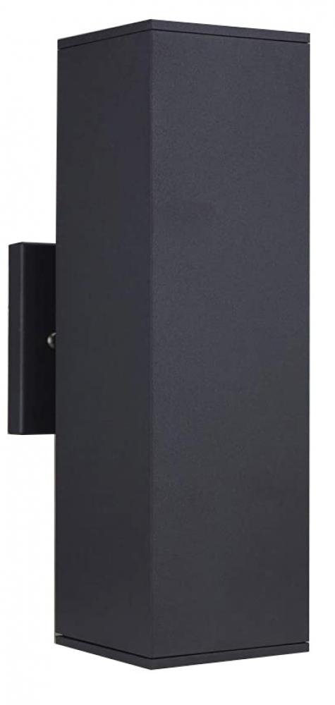 13.5&#34; Aluminium die casting E26 Outdoor Wall Lighting 2*60W Black