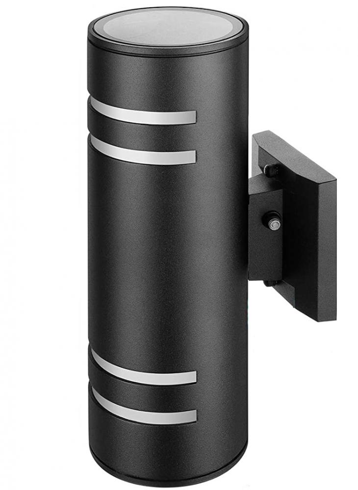 13.5&#34; Aluminium die casting E26 Outdoor Wall Lighting 2*60W Black, With Photocell Sensor