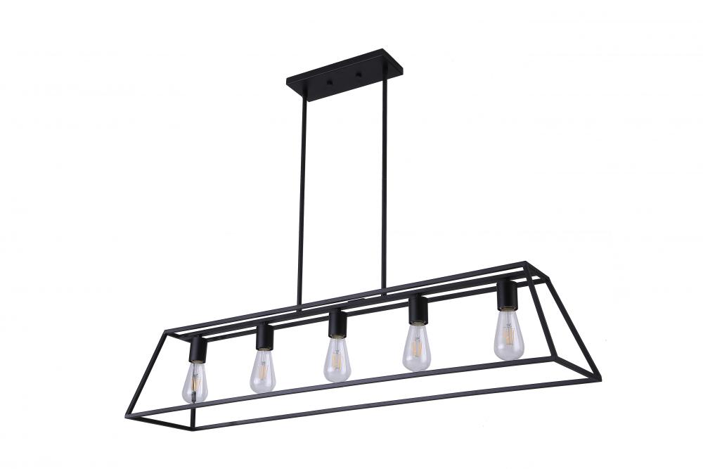 46&#34; Linear Pendant in black finish
