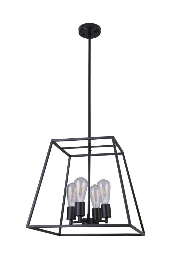 18&#34; Pendant in black finish with replaceable socket rings in Black, Chrome and Gold